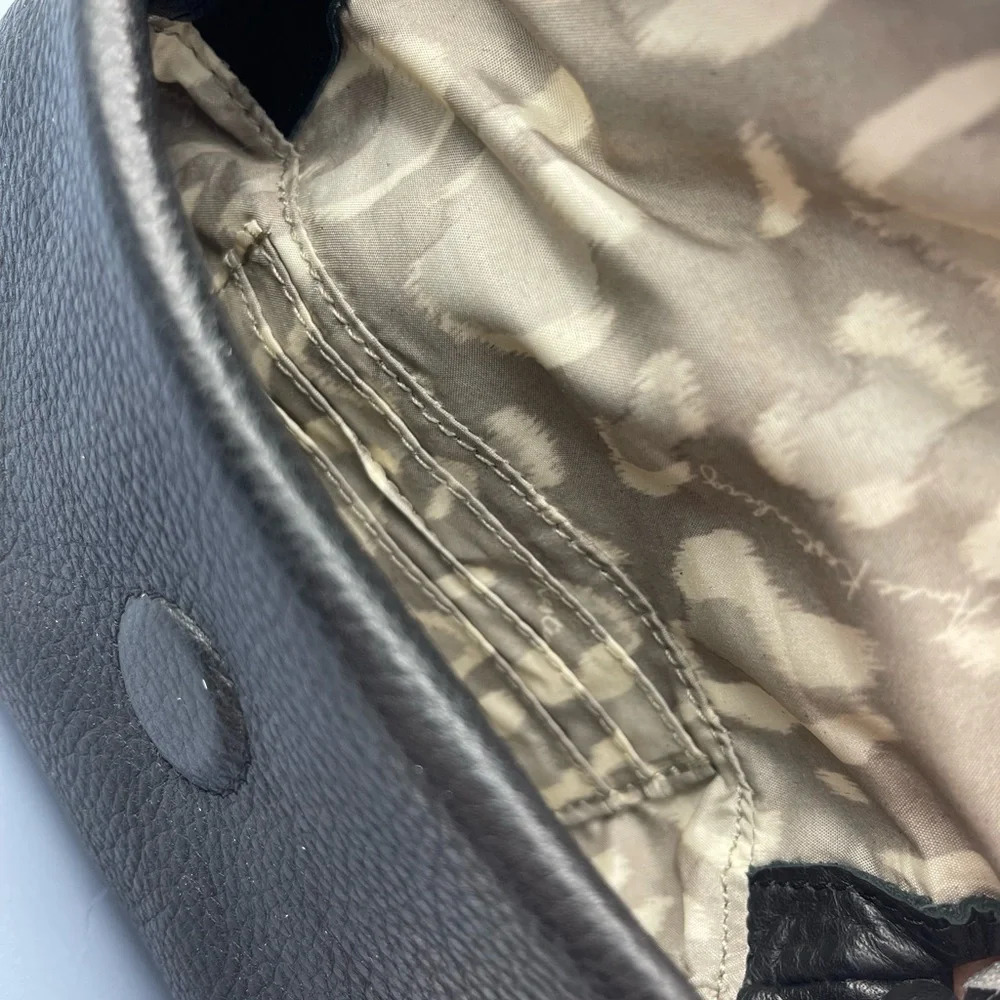 AIMEE Kestenberg Novelty Preston Leather Mini Crossbody Bag, Static Haircalf NWT - Picture 14 of 15